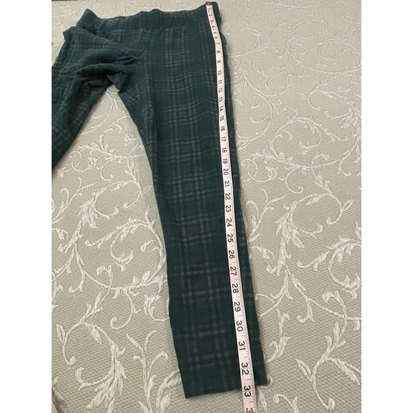 Torrid Pants Womens 1 Green Plaid Pull On Stretch Skinny Ankle Pockets High Rise - Picture 8 of 11